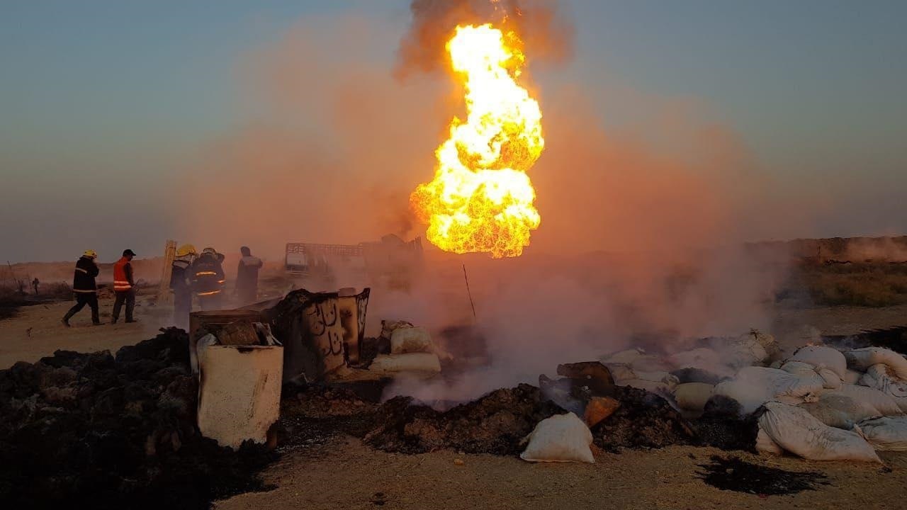 انفجار محطة غاز في العراق