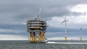 آليات لتوليد طاقة الرياح في بحر الشمال