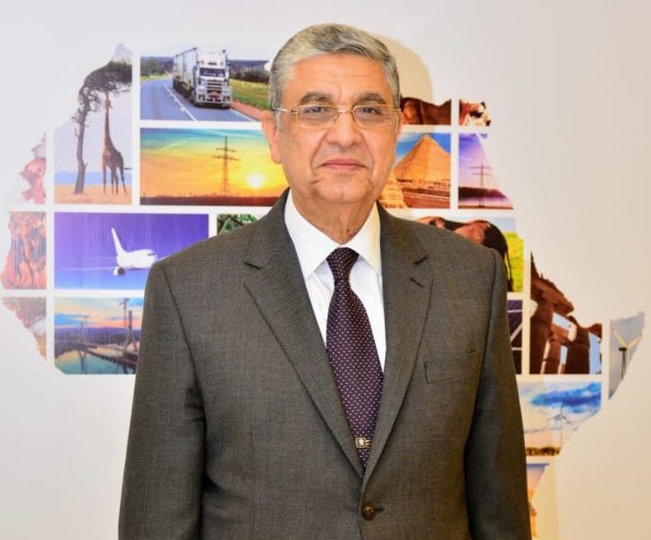 الربط الكهربائي وزير الكهرباء المصري محمد شاكر - الصورة من الوزارة (15 مارس 2021)