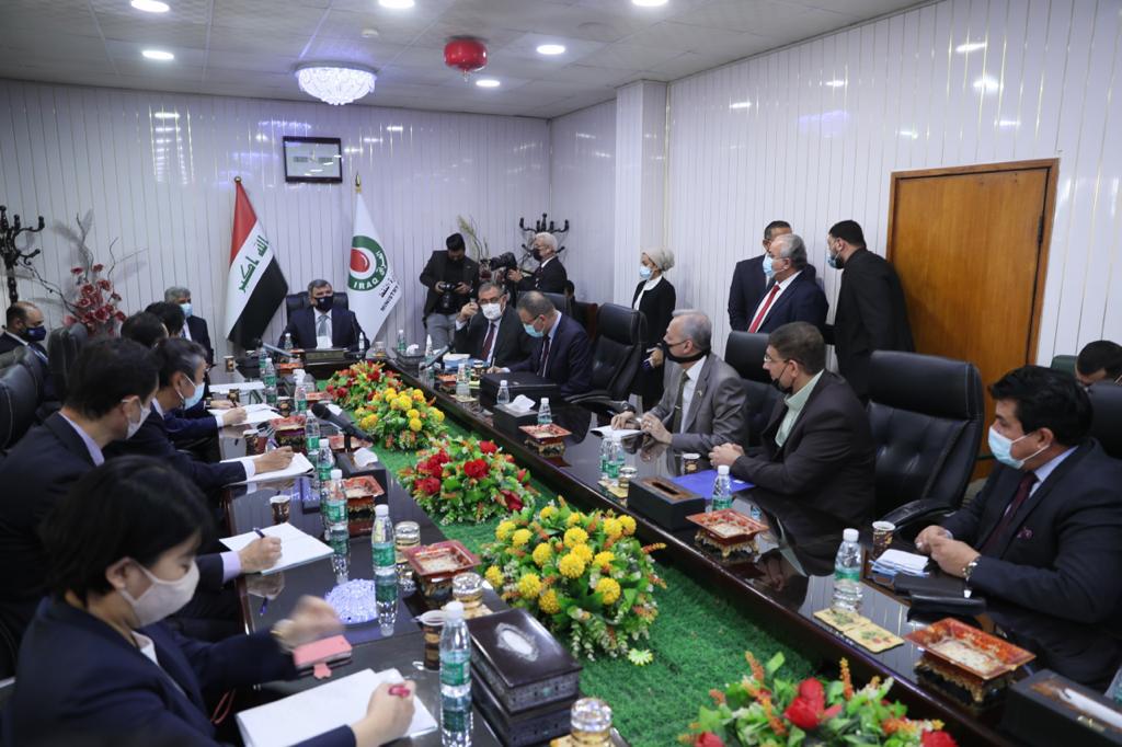 العراق - جانب من اجتماع عبدالجبار بالوفد الياباني - الصورة من موقع وزارة النفط