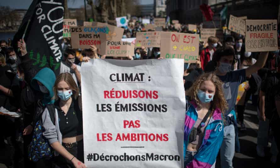 مظاهرات قانون المناخ في فرنسا