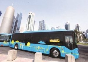 قطر - حافلات كهربائية لنقل مشجعي كأس العالم