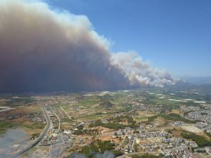 حريق غابات أنطاليا في تركيا