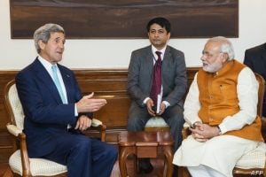 الطاقة المتجددة في الهند - لقاء سابق بين جون كيري ورئيس الوزراء الهندي