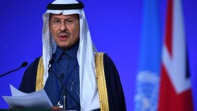 Photo of تحديث - وزير الطاقة السعودي يطالب العالم بدعم الدول النامية لمواجهة تغير المناخ (فيديو)