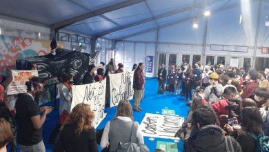 Photo of قمة المناخ كوب 26.. وقفة احتجاجية لمجموعات العدالة المناخية داخل مقر المؤتمر (صور)