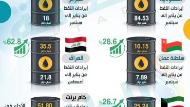 Photo of مع قفزة أسعار النفط.. خزائن 5 دول عربية تنتعش بقوة (إنفوغرافيك)