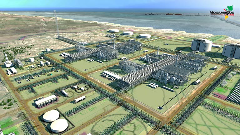 موقع مشروع الغاز الطبيعي المسال في موزمبيق - الغاز في موزمبيق