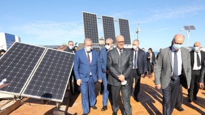 جانب من إطلاق مشروع سخانات الطاقة الشمسية في الجزائر - الصورة من وزارة الانتقال الطاقوي