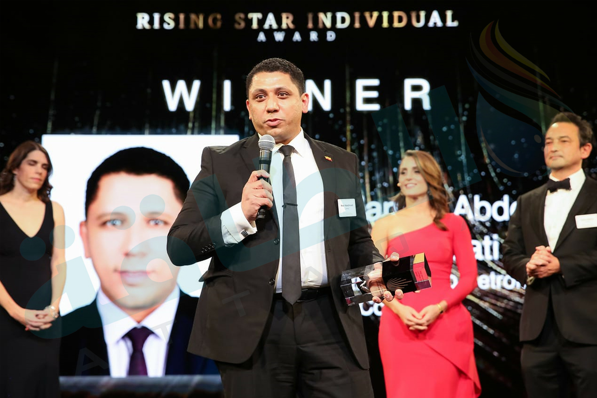 وائل حامد عبدالمعطي في حفل إعلان جوائز غلوبال بلاتس