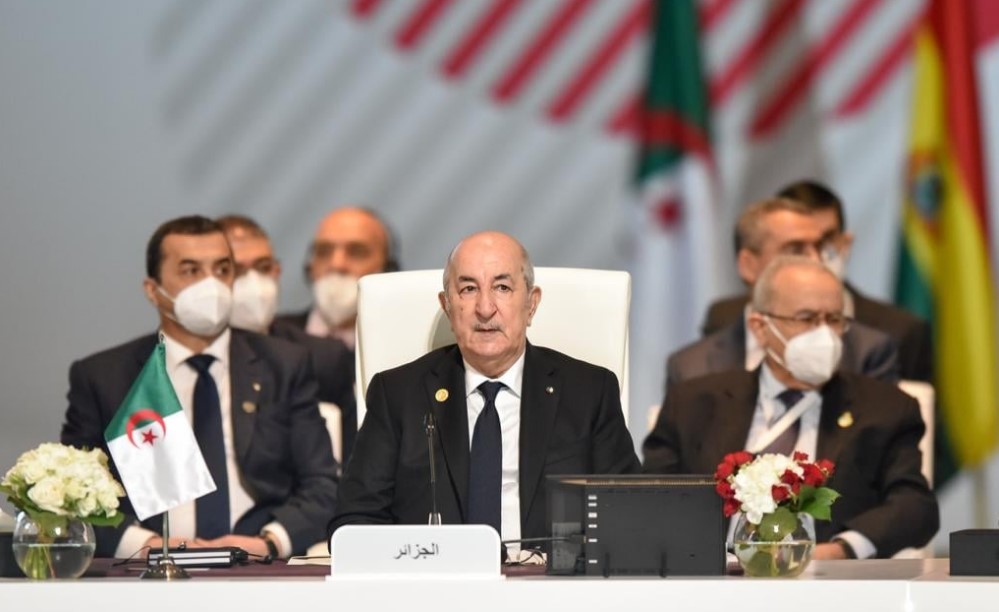 الرئيس الجزائري خلال مشاركته في منتدى الدول المصدرة للغاز