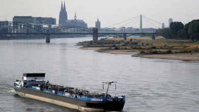 Photo of انتعاش حركة الملاحة في نهر الراين الألماني يخفف من أزمة الطاقة بأوروبا