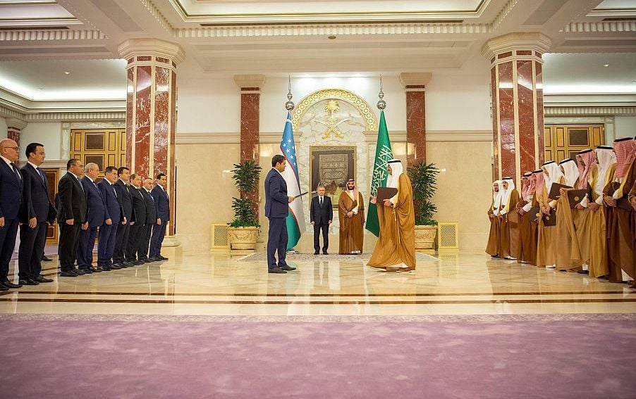 من زيارة رئيس أوزبكستان إلى السعودية