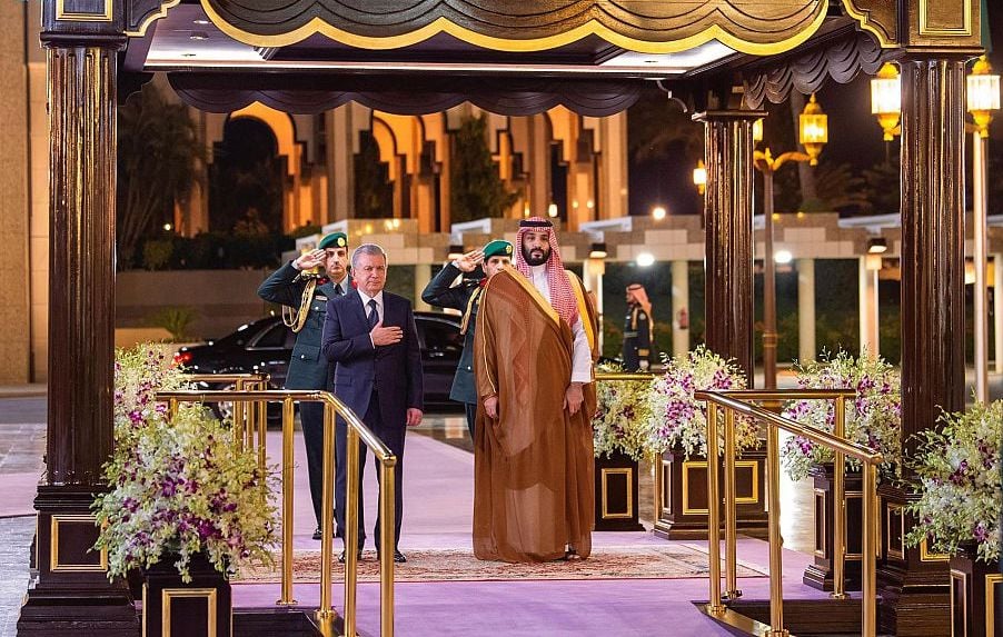 من زيارة رئيس أوزبكستان إلى السعودية