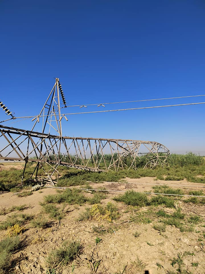 خطوط نقل الكهرباء في العراق