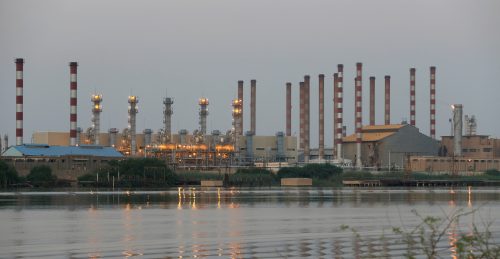 A general view of Abadan oil refinery in southwest Iran