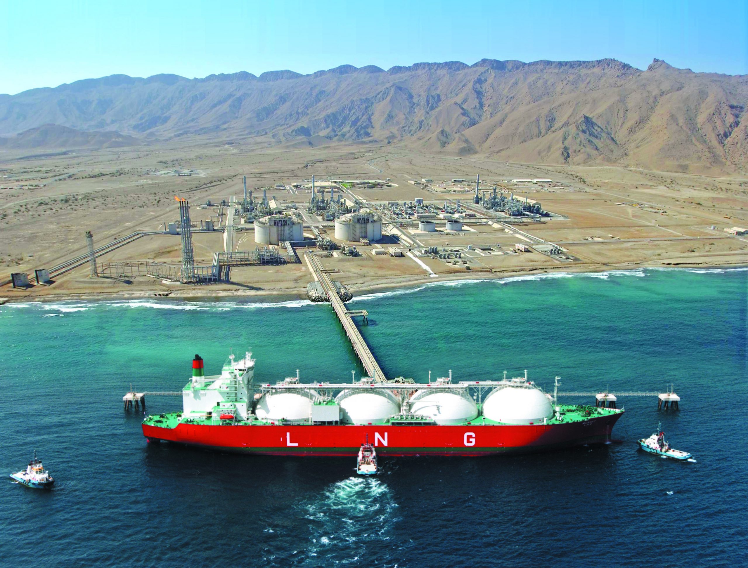 صادرات الغاز المسال العماني