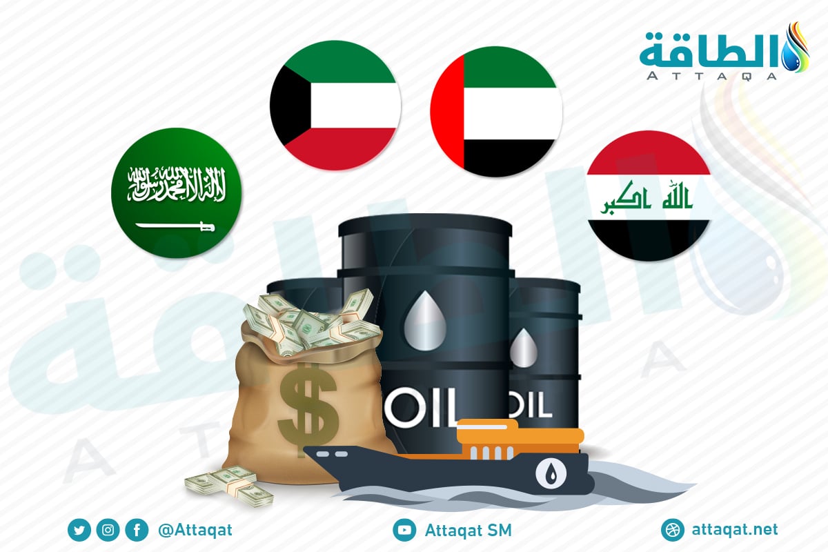 أشهر حقول النفط والغاز في مياه الخليج العربي