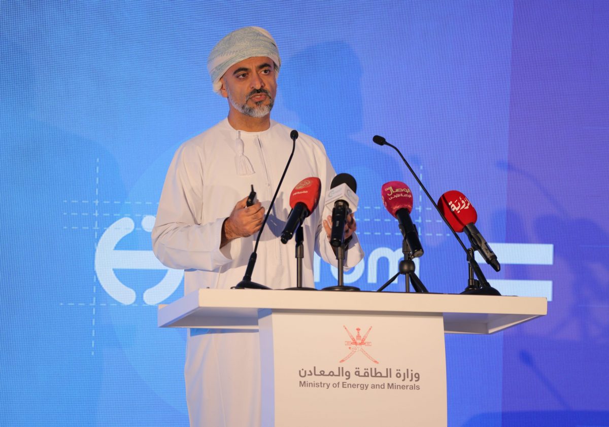 وزير الطاقة العماني خلال إطلاق شركة هيدروجين عمان