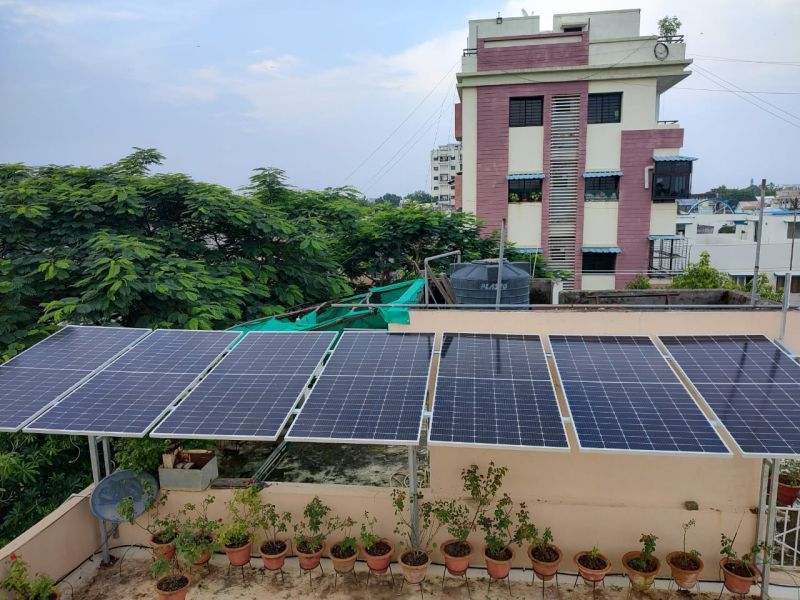 الطاقة الشمسية على الأسطح السكنية