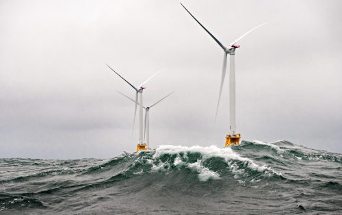 توربينات طاقة الرياح البحرية العائمة