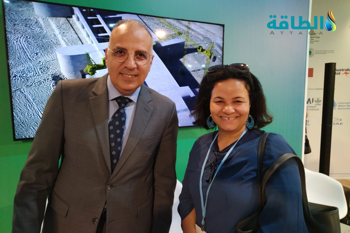 وزير الري المصري مع مراسلة "الطاقة" في قمة المناخ كوب 27