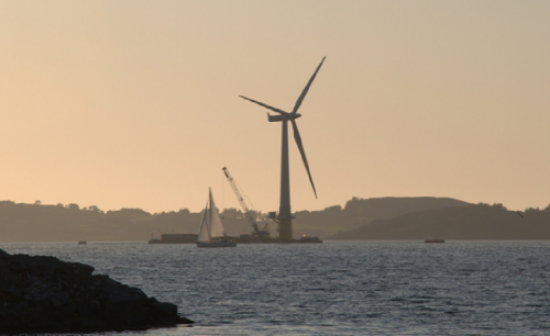 أحد مشروعات طاقة الرياح البحرية