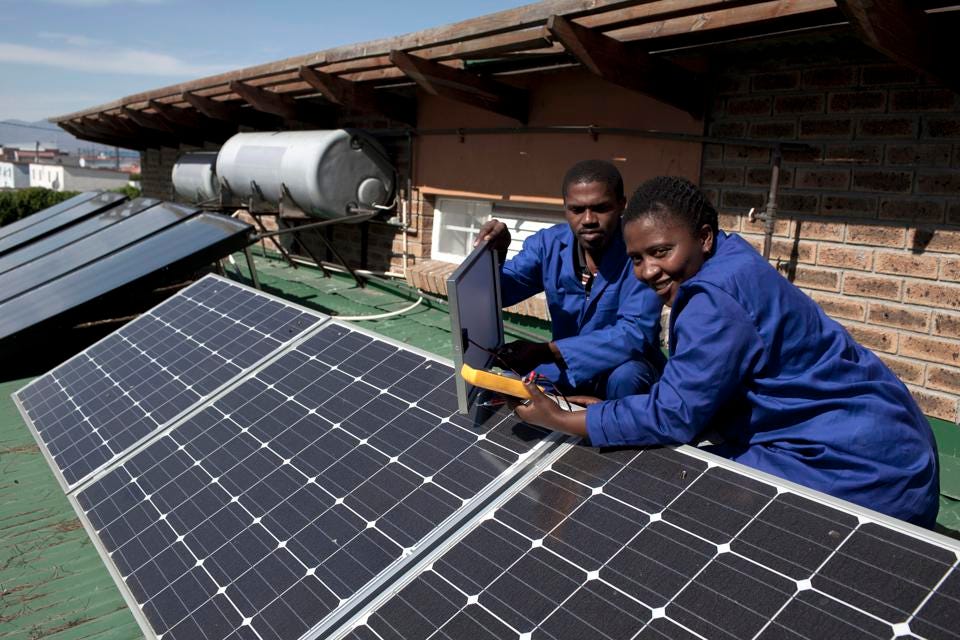 الطاقة المتجددة في جنوب أفريقيا