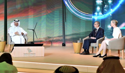 وزير الطاقة السعودي خلال كلمته في منتدى مباردة السعودية الخضراء