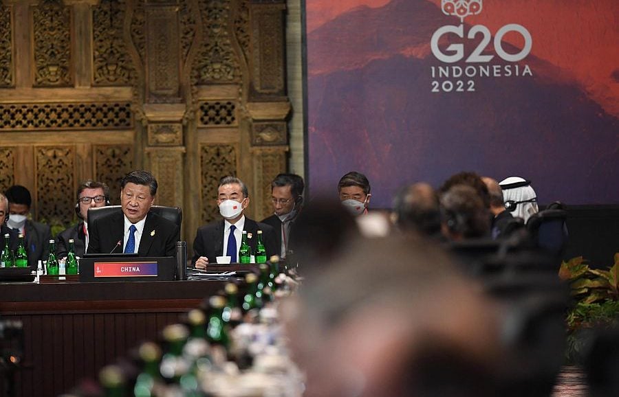 الرئيس الصيني خلال مشاركته في قمة العسرين