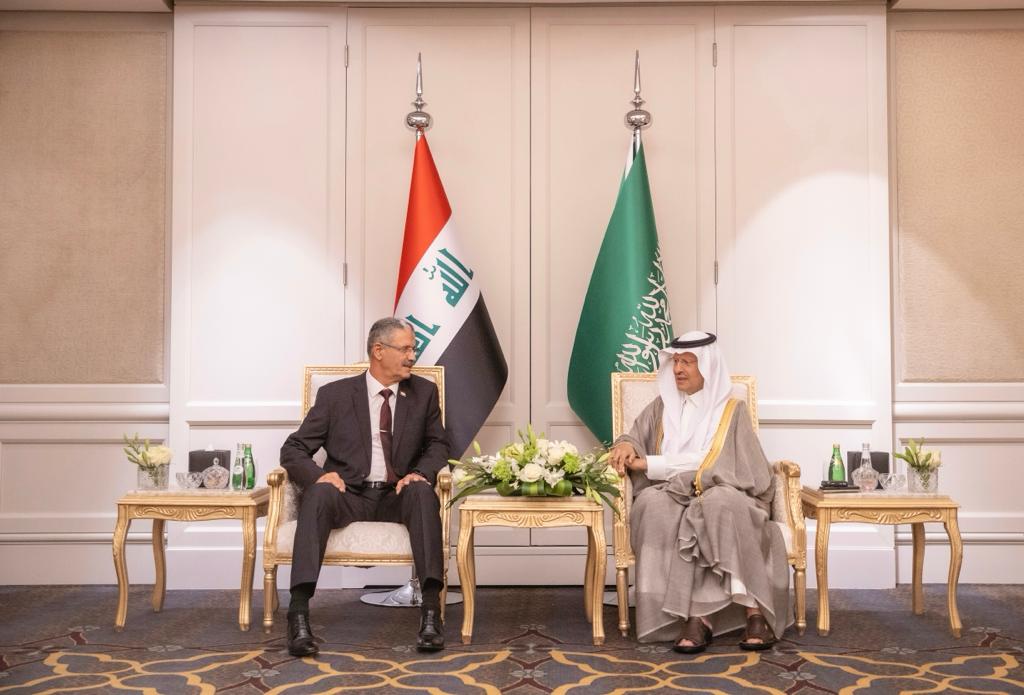 وزير الطاقة السعودي مع وزير النفط العراقي في الرياض