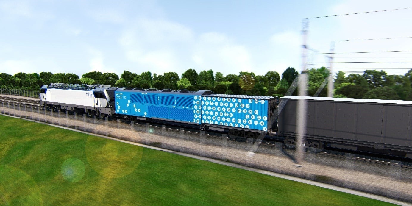 تطوير قطار يعمل بالهيدروجين لنقل المياه المعدنية من شركة نستله ووترز