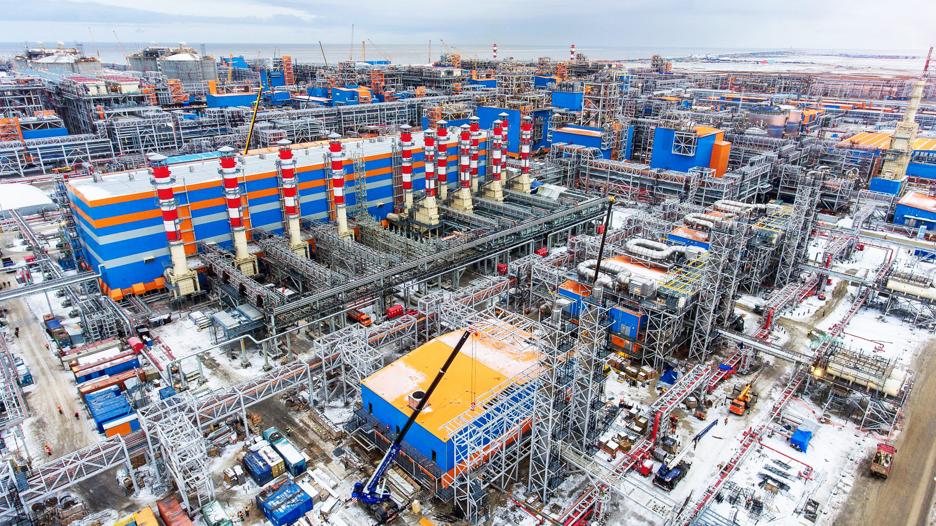 منشأة لإنتاج الغاز المسال في يامال بشمال روسيا