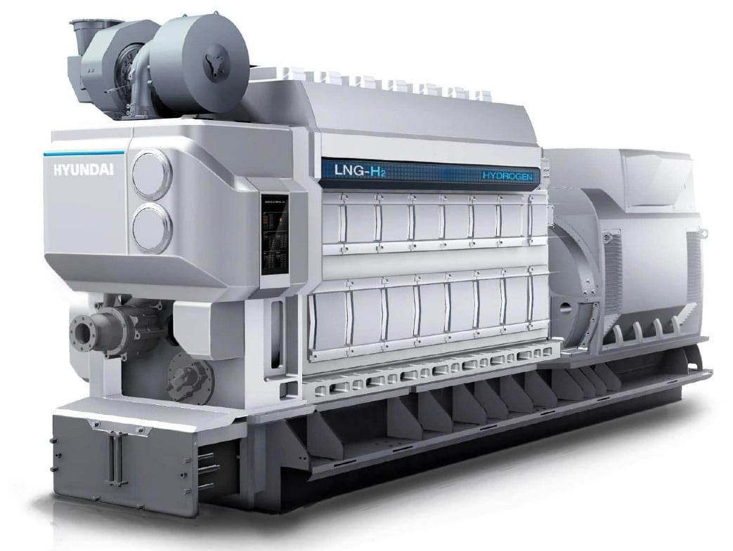 أول محرك هجين يعمل بالغاز المسال والهيدروجين في كوريا الجنوبية من شركة هيونداي هيفي إندستريز