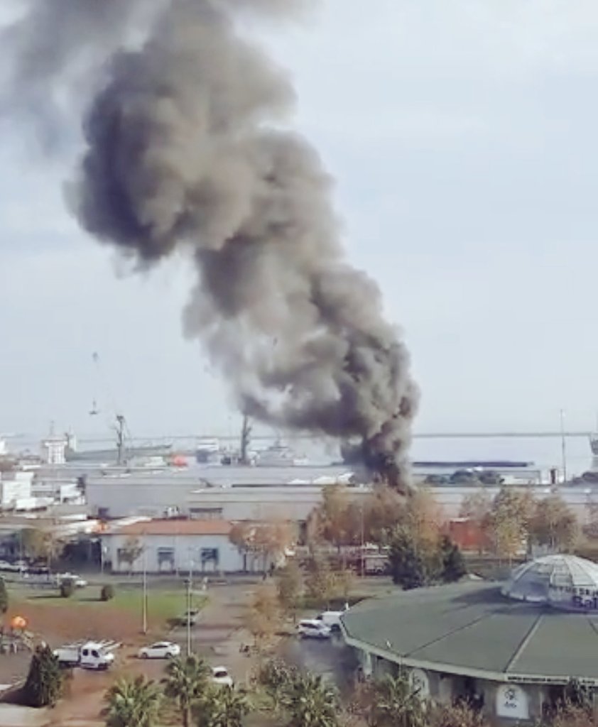 انفجار خزان وقود في أحد مواني تركيا