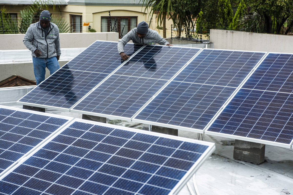 الطاقة الشمسية في جنوب أفريقيا