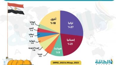 Photo of صادرات مصر من الغاز المسال تسجل أعلى معدل نمو عربيًا