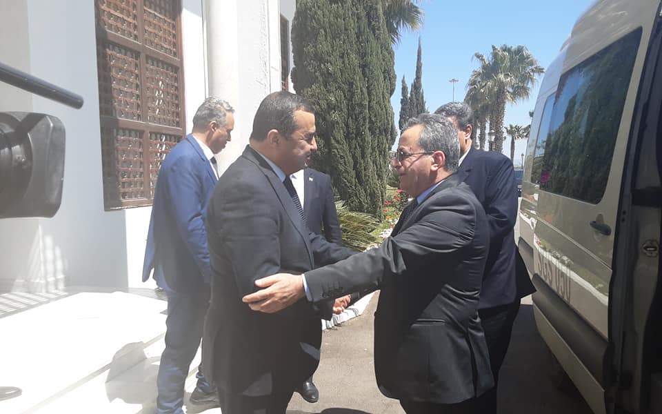وزير النفط السوري خلال زيارته للجزائر