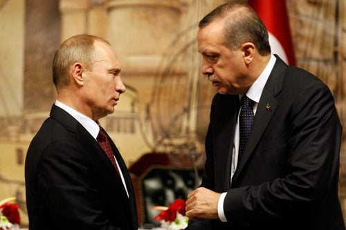 إردوغان وبوتين في اجتماع سابق 