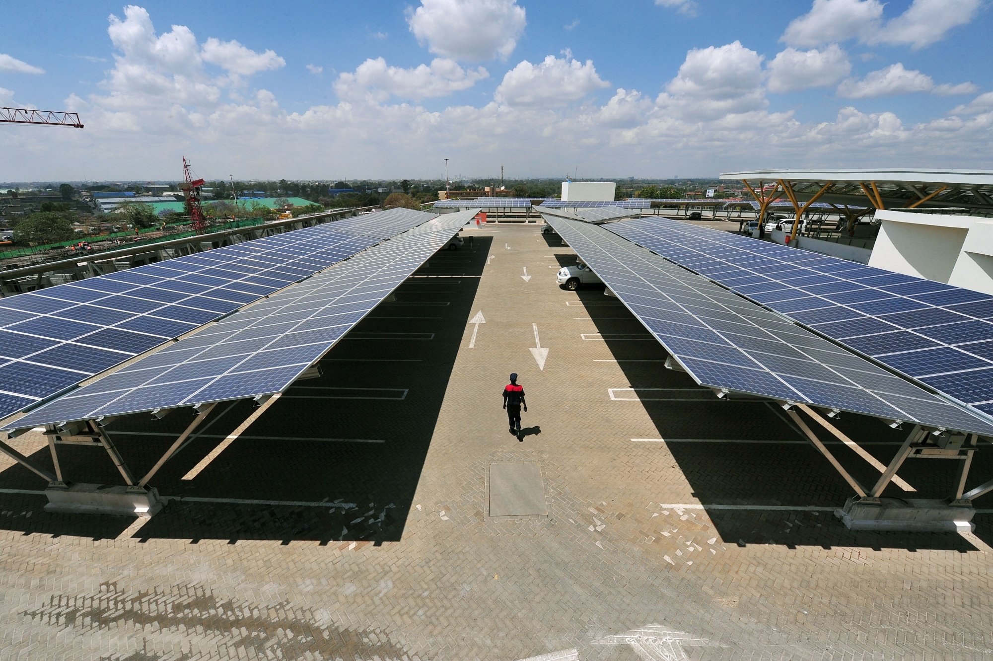 إحدى محطات الطاقة الشمسية في أفريقيا