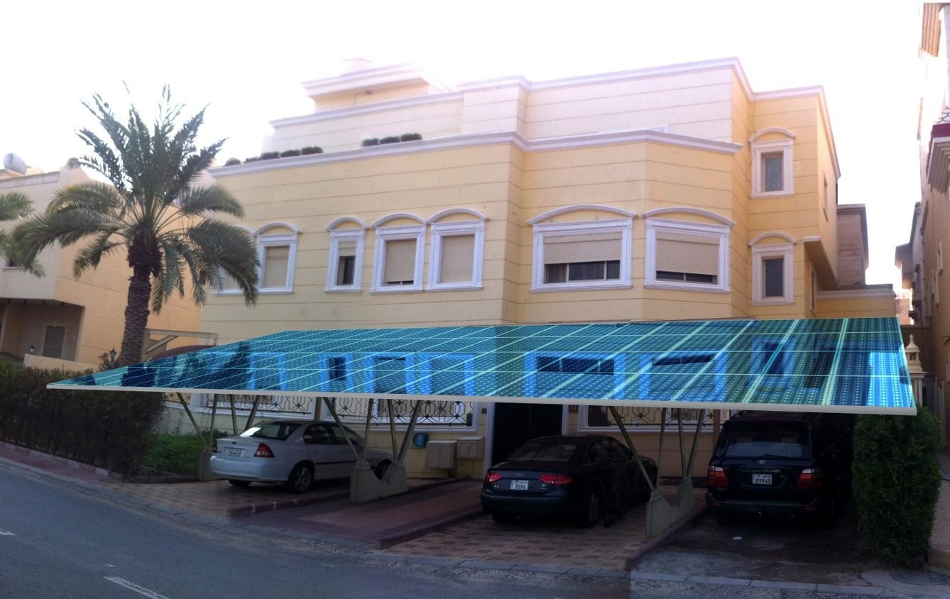 منزل يعمل بالطاقة الشمسية في الكويت
