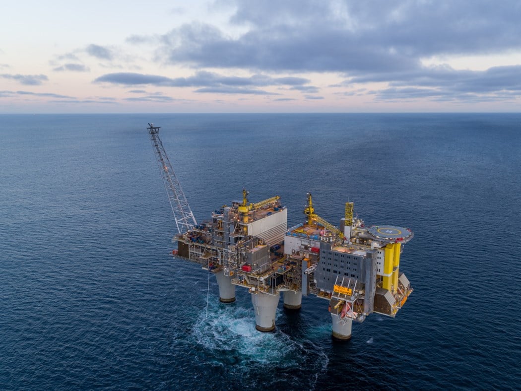 منصة نفط بإحدى مشروعات النفط والغاز ببحر الشمال