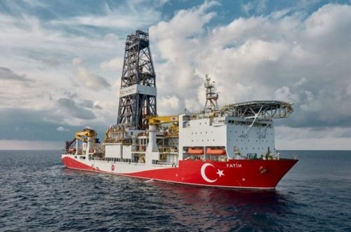 سفينة الفاتح المسؤولة عن اكتشافات الغاز في البحر الأسود - الصورة من موقع شركة النفط التركية تباو
