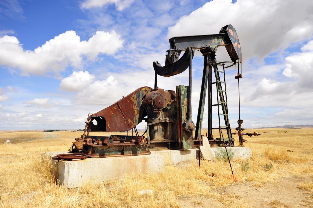 إحدى آبار النفط والغاز المهجورة في أميركا