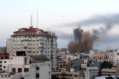 من عمليات القصف على فطاع غزة