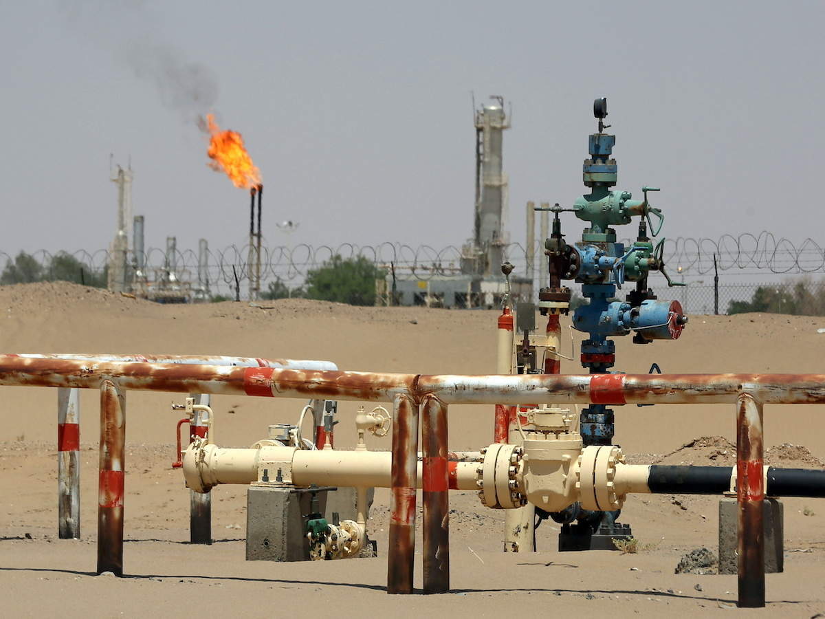 أحد حقول النفط والغاز في اليمن