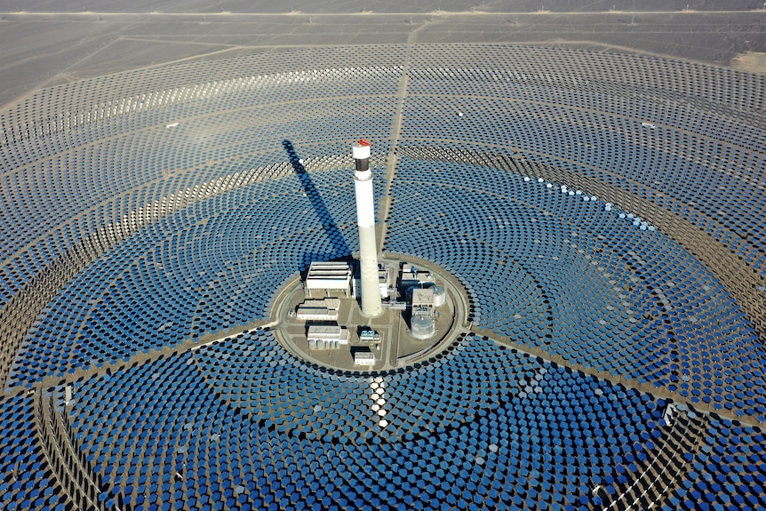 محطة للطاقة الشمسية المركزة في الصين