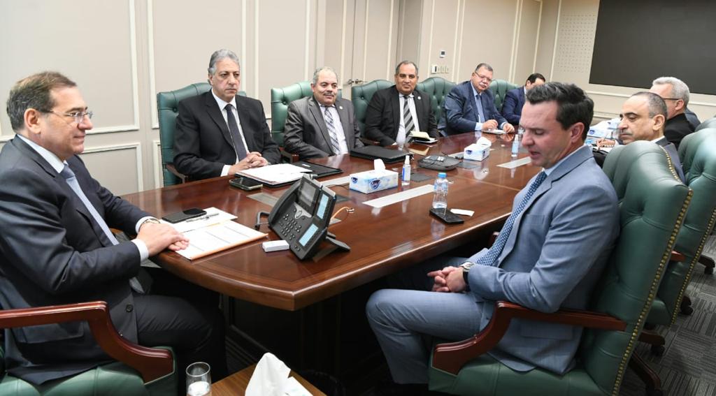 جانب من لقاء وزير البترول المصري مع رئيس شركة هاليبرتون