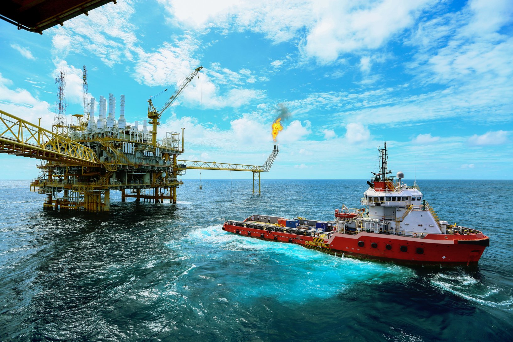 إحدى منصات النفط البحرية في نيجيريا