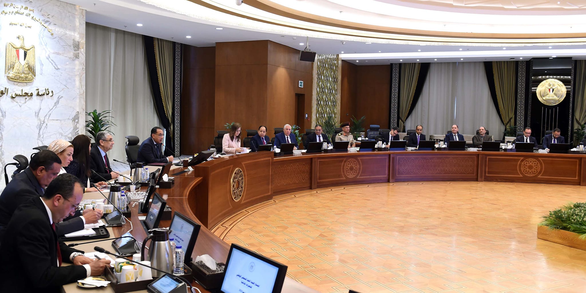 اجتماع اللجنة العليا للمجلس الوطني للتغيرات المناخية برئاسة رئيس الوزراء مصطفى مدبولي